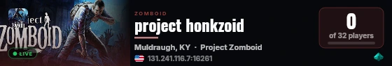project honkzoid live status badge