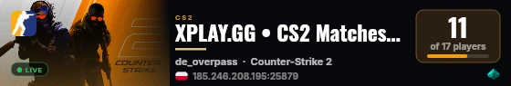 XPLAY.GG • CS2 Matches #270 live status badge