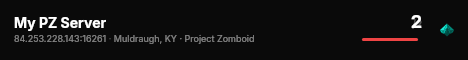 My PZ Server live status badge