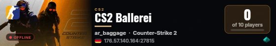 CS2 Ballerei live status badge