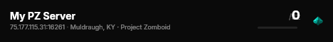My PZ Server live status badge