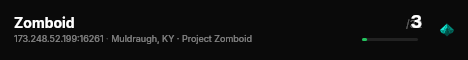 Zomboid live status badge