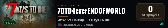 7DTD4everENDOFWORLD live status badge