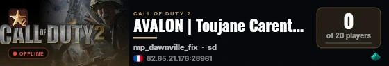 AVALON | Toujane Carentan Burgundy Dawnville Matmata live status badge