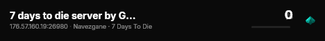 7 days to die server by G-portal live status badge