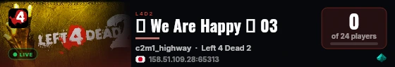 ♥ We Are Happy ♥ 03 live status badge