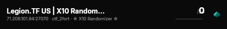 Legion.TF US | X10 Randomizer live status badge