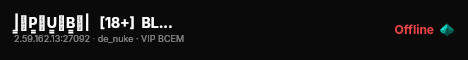 |͇̿P͇̿U͇̿B͇̿|   [18+]  BLACK PUBLIC SERVER ♥ live status badge