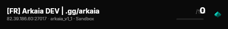 [FR] Arkaia DEV | .gg/arkaia live status badge