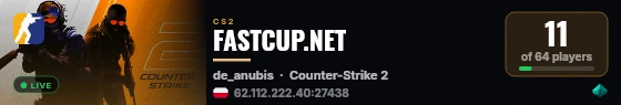 FASTCUP.NET live status badge