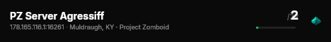 PZ Server Agressiff live status badge