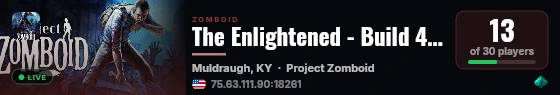 The Enlightened - Build 42 | Vanilla PVE live status badge