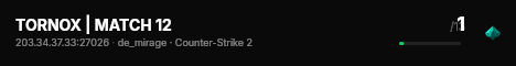 TORNOX | MATCH 12 live status badge