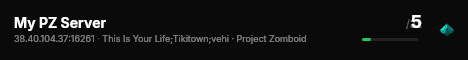 My PZ Server live status badge