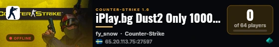 iPlay.bg Dust2 Only 1000 FPS.::MoNsTeR_EnErGy®|SjeNicA™ live status badge