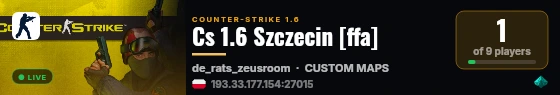Cs 1.6 Szczecin [ffa] live status badge