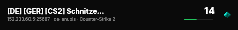 [DE] [GER] [CS2] Schnitzelbude | Dust 2 + MapVote | 16k $ live status badge