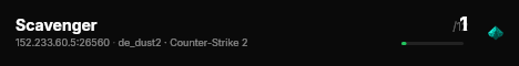 Scavenger live status badge