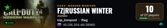 FZ|RUSSIAN WINTER live status badge