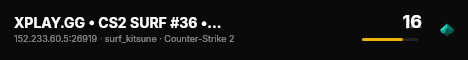 XPLAY.GG • CS2 SURF #36 • [DE] live status badge