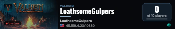 LoathsomeGulpers live status badge