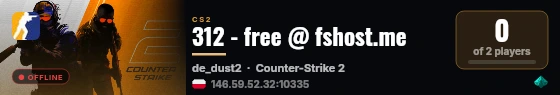 312 - free @ fshost.me live status badge