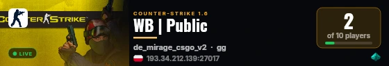 WB | Public live status badge