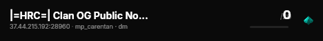 |=HRC=| Clan OG Public No Mod live status badge
