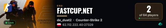 FASTCUP.NET live status badge