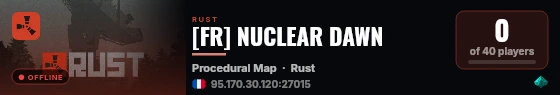 [FR] NUCLEAR DAWN live status badge
