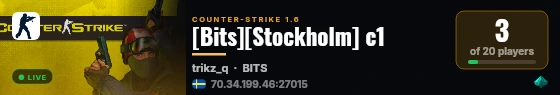 [Bits][Stockholm] c1 live status badge