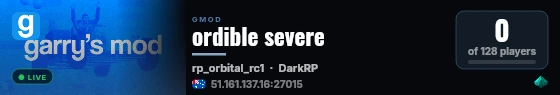 ordible severe live status badge