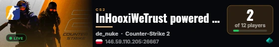 InHooxiWeTrust powered by PRACC.COM live status badge