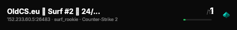 OldCS.eu ✦ Surf #2 🌊 24/7 Rookie | !ws | !rank live status badge