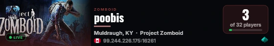 poobis live status badge
