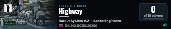 Highway live status badge