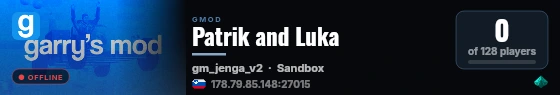 Patrik and Luka live status badge