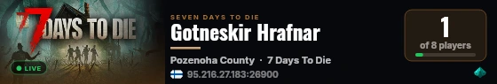 Gotneskir Hrafnar live status badge