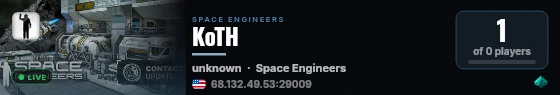 KoTH live status badge