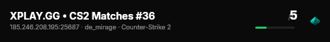 XPLAY.GG • CS2 Matches #36 live status badge