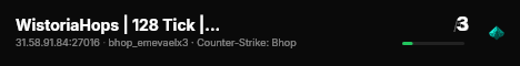 WistoriaHops | 128 Tick | +200 Maps live status badge