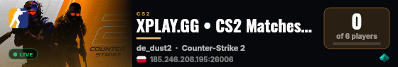 XPLAY.GG • CS2 Matches #723 live status badge