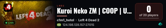 Kuroi Neko ZM | COOP | Under Construction live status badge