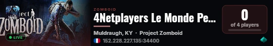 4Netplayers Le Monde Perdu SERVERTEST live status badge