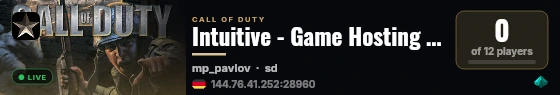 Intuitive - Game Hosting | By Intuitive-Gaming.com live status badge