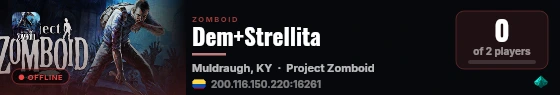 Dem+Strellita live status badge