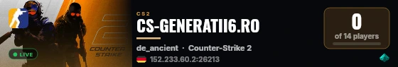 CS-GENERATII6.RO live status badge