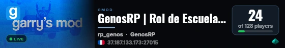 GenosRP | Rol de Escuela en Español | Discord: genosrp.com live status badge