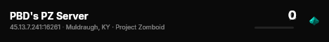 PBD's PZ Server live status badge
