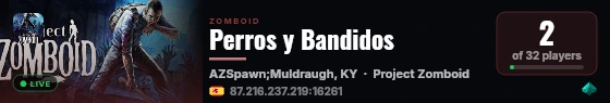 Perros y Bandidos live status badge